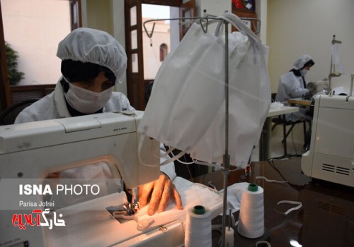 تولید ماسک توسط جهاد دانشگاهی بوشهر