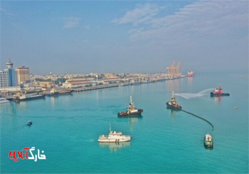 برگزاری مانور مشترک مقابله با آلودگی نفتی و نجات دریایی در بوشهر