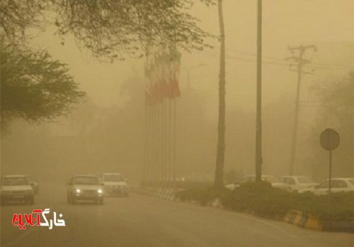 گرد و خاک آسمان استان بوشهر را در بر می‌گیرد