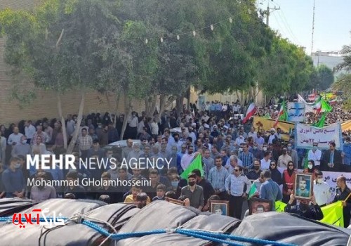 مردم بوشهر در محکومیت جنایت تروریستی شاهچراغ(ع) راهپیمایی می‌کنند