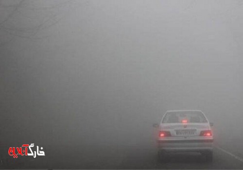 مه شدید تردد در استان بوشهر را سخت کرد