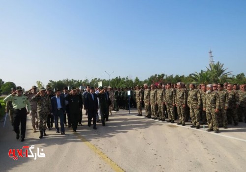 صبحگاه مشترک نیروهای مسلح استان بوشهر برگزار شد