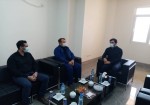 دیدار رئیس بازسازی عتبات و عالیات شهرستان بوشهر با رئیس دادگستری بخش خارگ