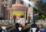 برگزاری مراسم چهل دومین سالگرد پیروزی انقلاب اسلامی در منطقه عملیاتی شرکت نفت فلات قاره خارگ