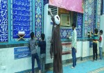 غبار روبی مسجد ولیعصر(ع)در آستانه ماه مبارک رمضان