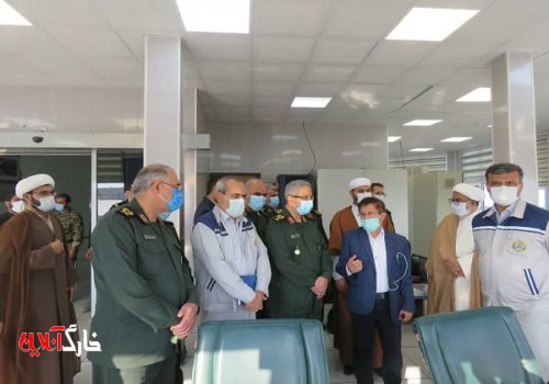 سرتیپ پاسدار غلامحسین غیب‌پرور فرمانده قرارگاه مرکزی امنیتی امام علی(ع) از پایانه نفتی خارگ بازدید کرد