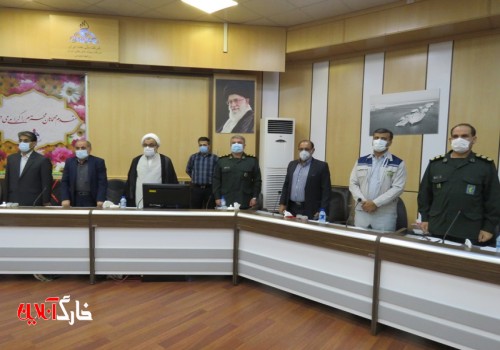 سفر کاری ریاست ستاد بازسازی عتبات عالیات استان بوشهر به جزیره خارگ + تصویر
