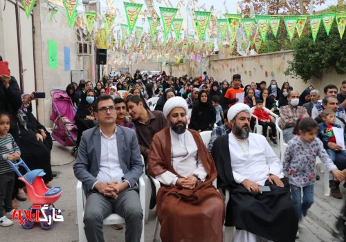 جشن نیمه شعبان در محله شهیدان حیدری و رزمجو در جزیره خارگ برگزار شد